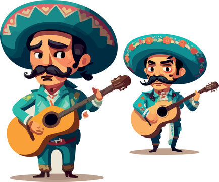 Cute mexican mariachi