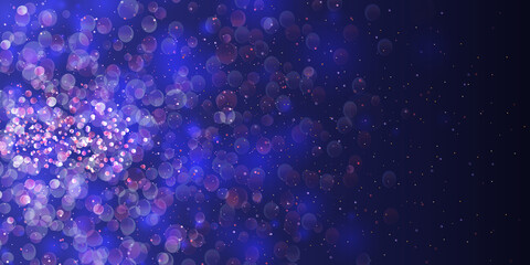 Colorful bokeh background lighting from full glitter and light.