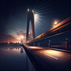 Obraz premium Bridge at night