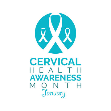 Vector illustration on the theme of Cervical Health awareness month of January . poster banner vector