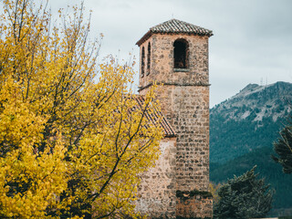 Naklejka premium Campanario iglesia