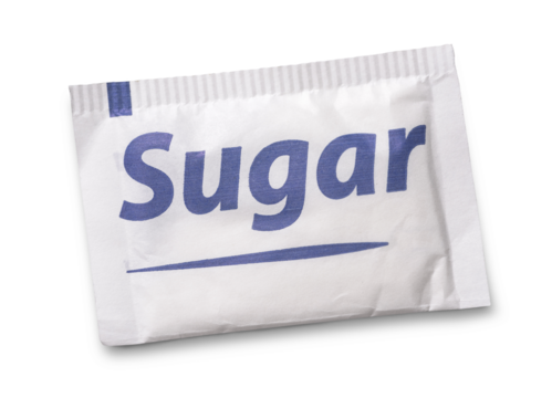 Small sugar packet isolated - Powered by Adobe