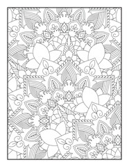 Mandala Coloring Pages, Floral Mandala Coloring Page, Flower Mandala Coloring Pages,