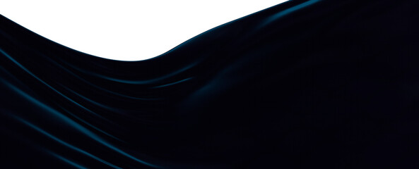 3D render abstract background of smooth lines of spline blue waves