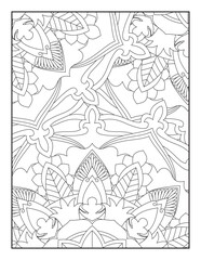 Fototapeta na wymiar Mandala Coloring Pages, Floral Mandala Coloring Page, Flower Mandala Coloring Pages,