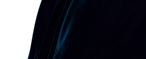 fabric 3D render abstract background of smooth lines of spline blue waves