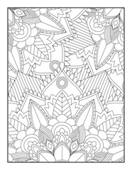 Naklejka premium Mandala Coloring Pages, Floral Mandala Coloring Page, Flower Mandala Coloring Pages,