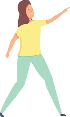 Fototapeta na wymiar Move therapy icon cartoon vector. Stress skills. Person cloud