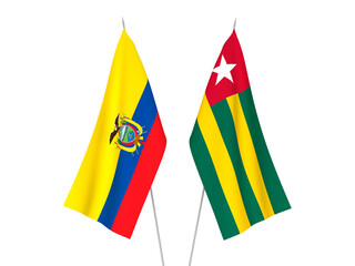 Ecuador and Togolese Republic flags