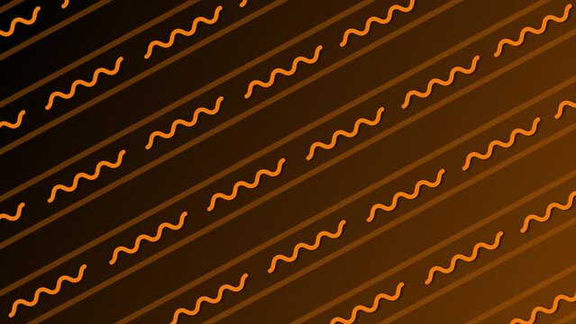 brown color parallel squiggly line pattern background