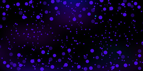Background of light effect is dark.Christmas lights of blue shiny dust.Effect of sparkling particles.Vector illustration falling snow.