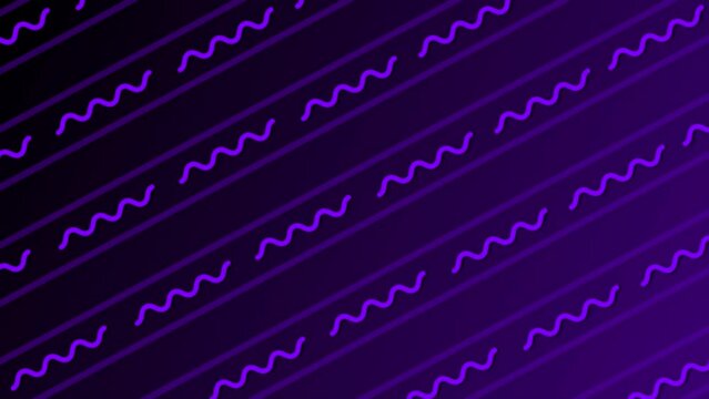 purple color parallel squiggly line pattern background
