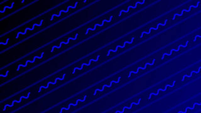 dark blue color parallel squiggly line pattern background