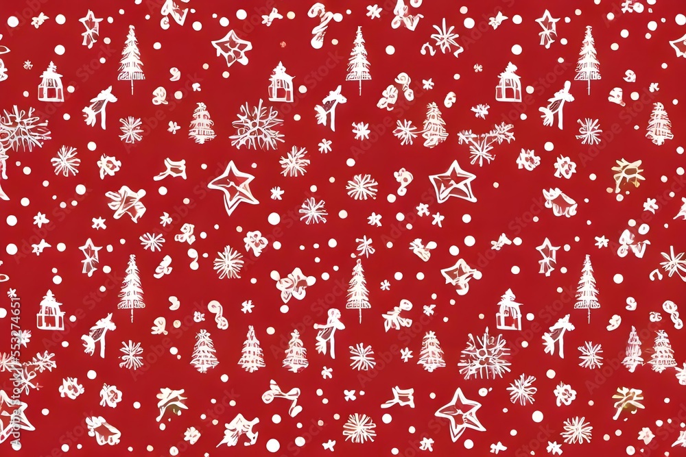 Sticker Christmas background wallpaper