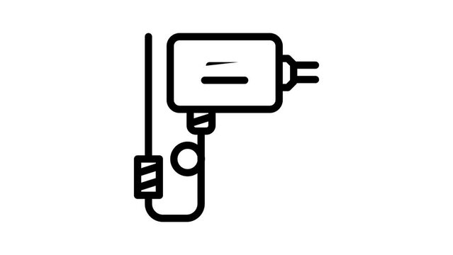 liquid flow switch line icon animation