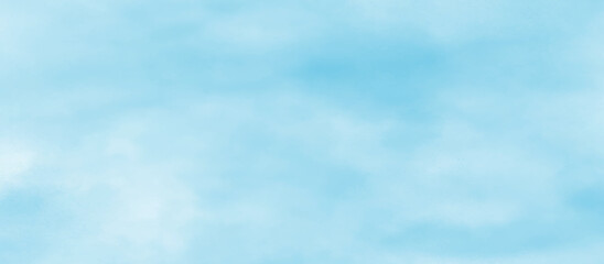 Abstract shinny winter seasonal natural cloudy blue sky background, Abstract hand painted cloudy sky blue watercolor background, Bright blue cloudy sky vector illustration.