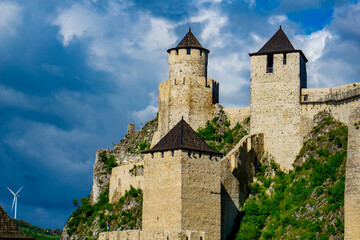 Fototapeta na wymiar Medieval fortress in Golubac, Serbia