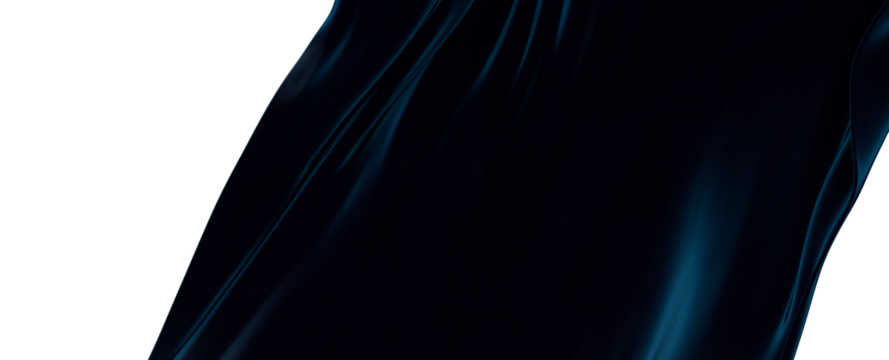 fabric 3D render abstract background of smooth lines of spline blue waves