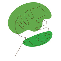 illustration of a green leaf