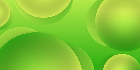 green background. abstract 3d circle background.circle or round pattern