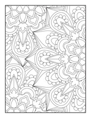 Floral Mandala Coloring Page, Flower Mandala Coloring Page for Adults, mandala flower coloring pages.