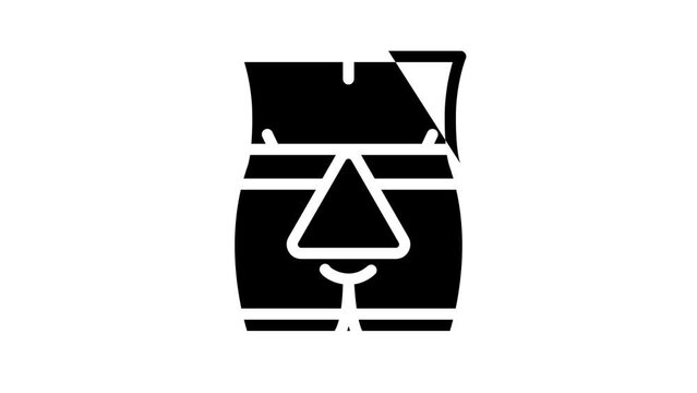 sexually transmitted disease line icon animation