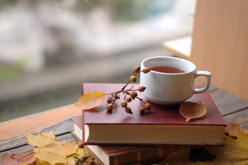 cappuccino with chocolate, atmospheric photo	