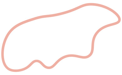 Abstract pastel shape line. Vector illustration.