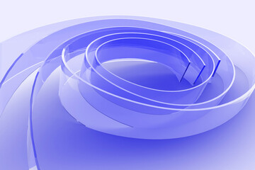 Fototapeta na wymiar Abstract background. blue ribbons 3D design. Abstract wallpaper.