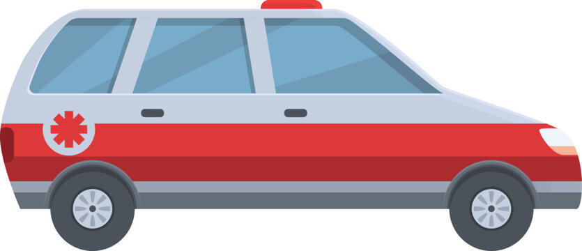 Emergency transport icon cartoon vector. Vehicle modern. Patrol alarm