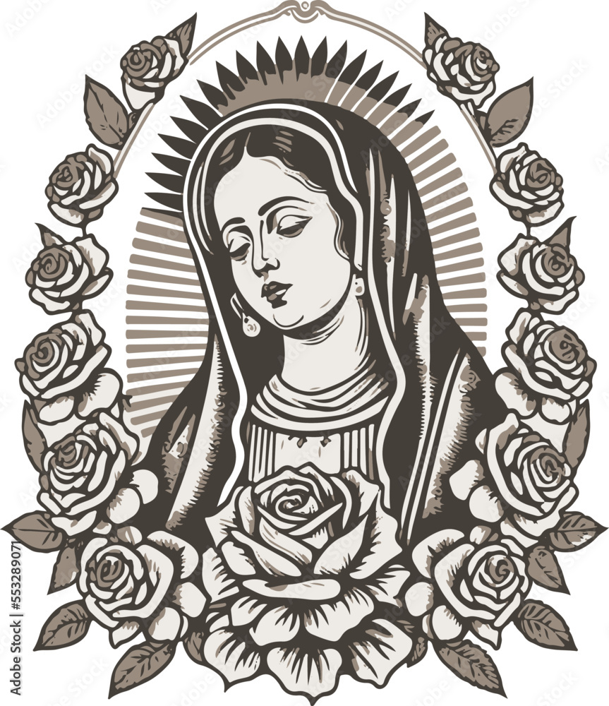 Wall mural the holy virgin of guadalupe mexico