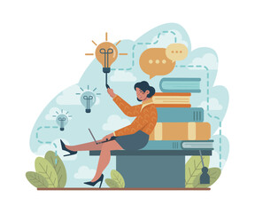Education concept. Multidisciplinary and lifelong studying, knowledge