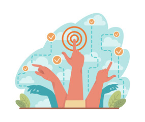 One against all. One character standing out of the crowd