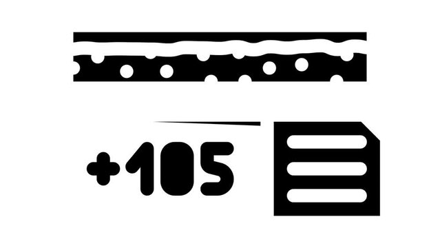 heating plate laboratory glyph icon animation