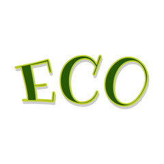 ECO inscription for eco-products png