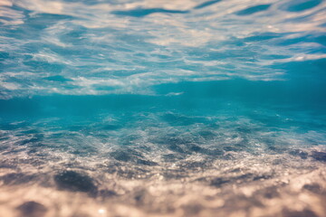 Obraz premium Abstract background picture of blue ocean, generative ai