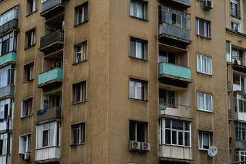 Naklejka premium Historic building architecture in Bucharest, Romania, 2022