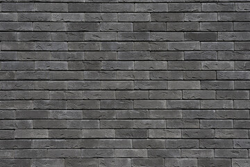 Grey brick wall texture background. Tiled.