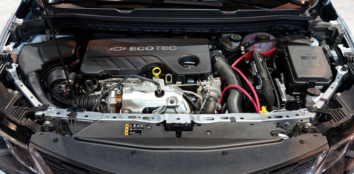 TORONTO, CANADA-FEBRUARY 25, 2017: Cruze Diesel engine at the 2017 Canadian International AutoShow in Toronto.