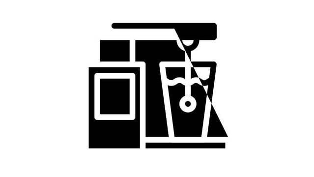 alcohol meter tool line icon animation