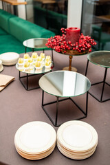 Tasty food on wedding recieption