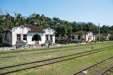 historic and still inhabited houses in Morretes in Brazil
