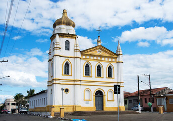 Fototapeta na wymiar Catholic church dating from one thousand eight hundred and eighty-eight