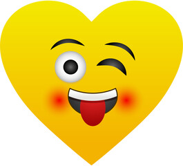 3d smiley illustration, funny face