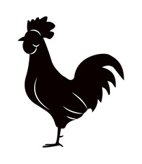 rooster silhouette icon