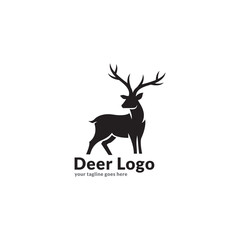 Forest, Mountain Adventure, Deer Hunter Badge Vector Design Logo, Sign, Icon Template