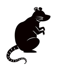 rat silhouette icon