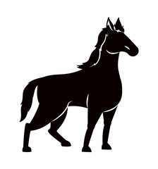 horse silhouette icon