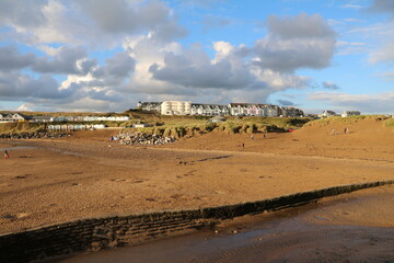 Summerleaze Beach Bude Bay in Cornwall, England Great Britain