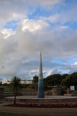 Obraz premium Light sculpture Bude in Cornwall, England Great Britain